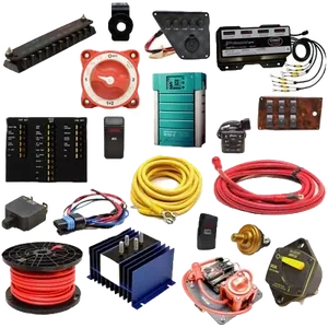Marine electrical components – battery switches, chargers and cables